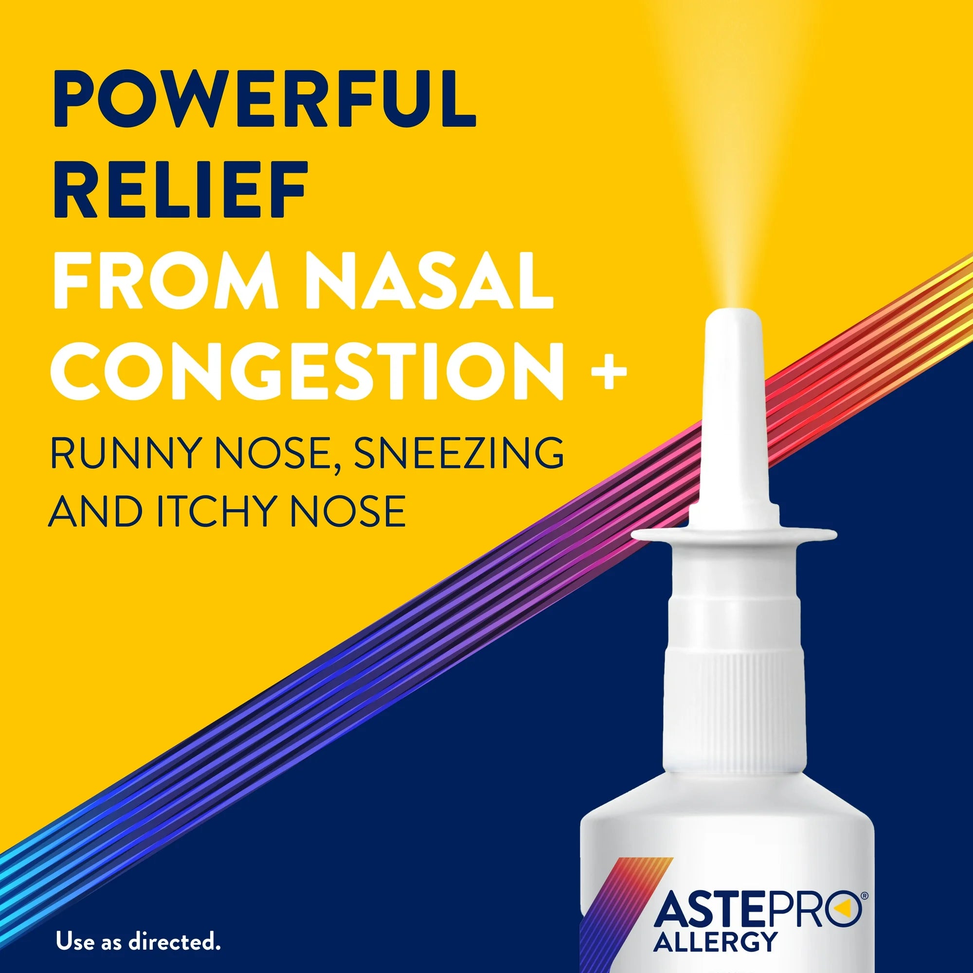 Astepro Allergy Relief Antihistamine Nasal Spray, Steroid Free, 24-Hour Relief, 60 Metered Sprays