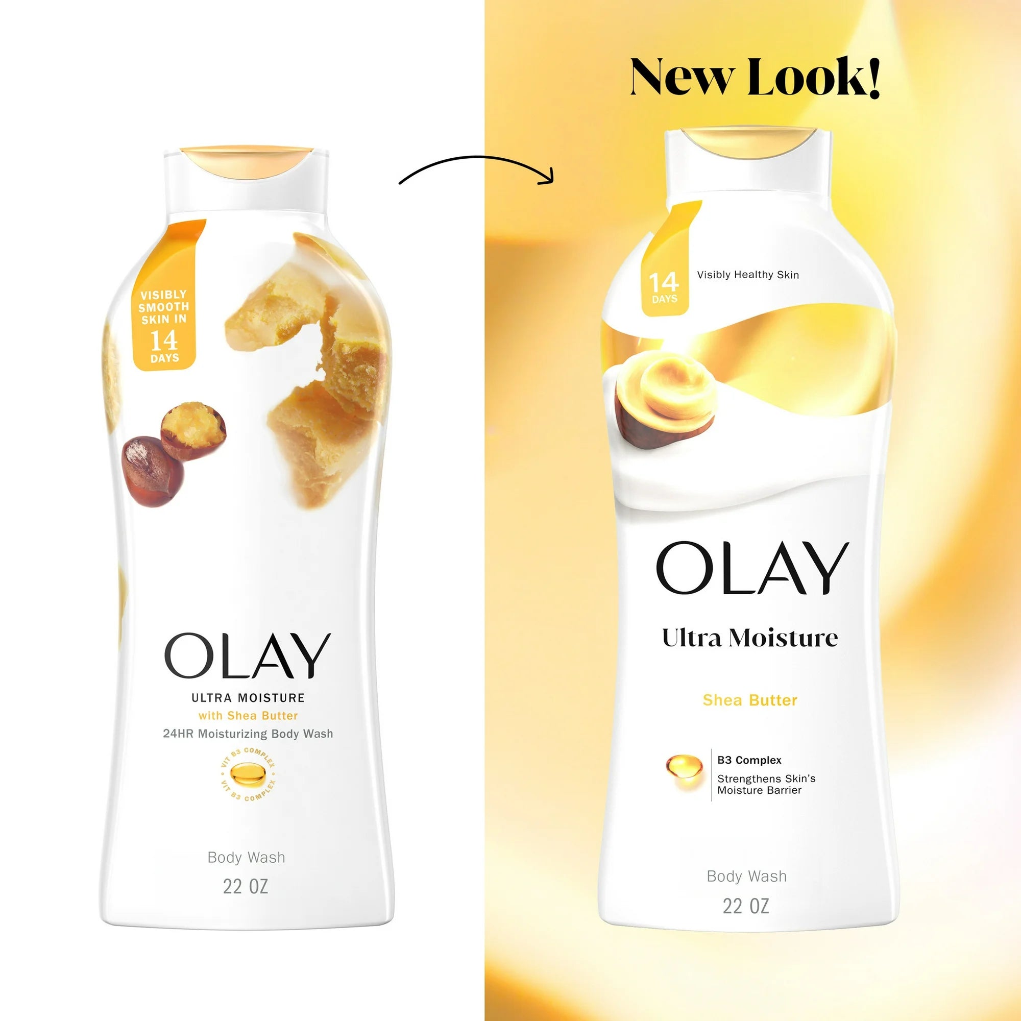 Olay Ultra Moisture Body Wash with Shea Butter, 22 fl oz