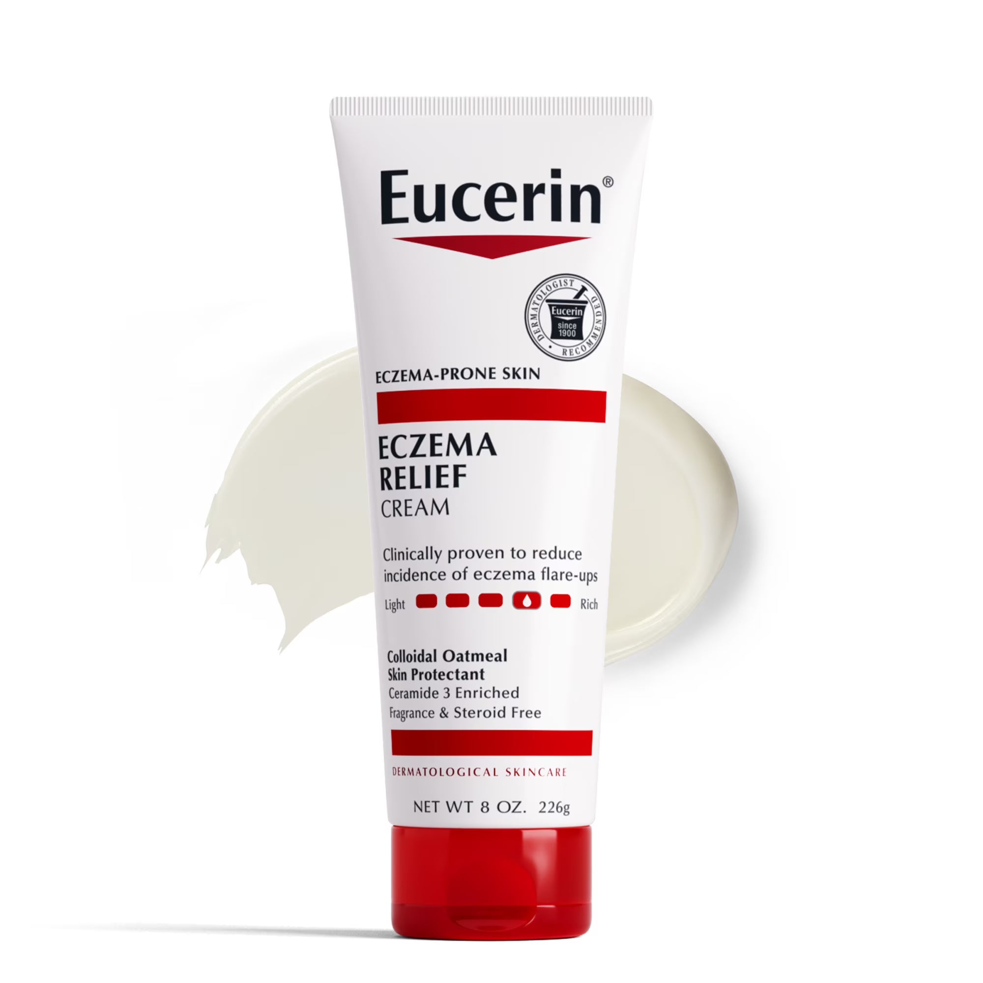 Eucerin Eczema Relief Body Cream with Colloidal Oatmeal Skin Protectant, Fragrance Free, 8 oz