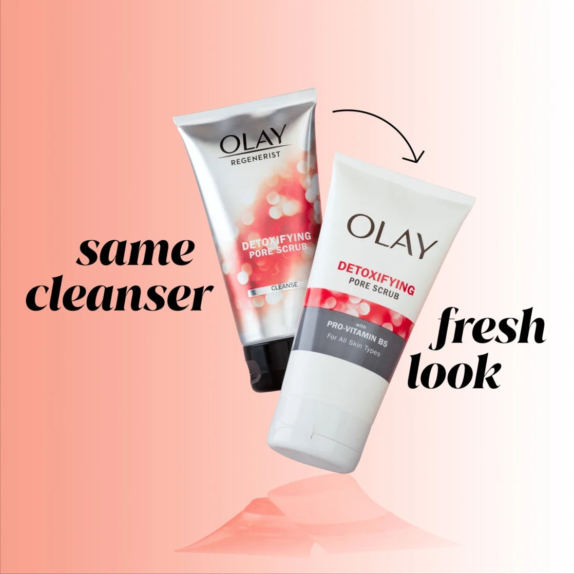 Olay Face Wash, Regenerist Detoxifying Pore Scrub Facial Cleanser, Face Scrub for All Skin Types, 5.0 fl oz