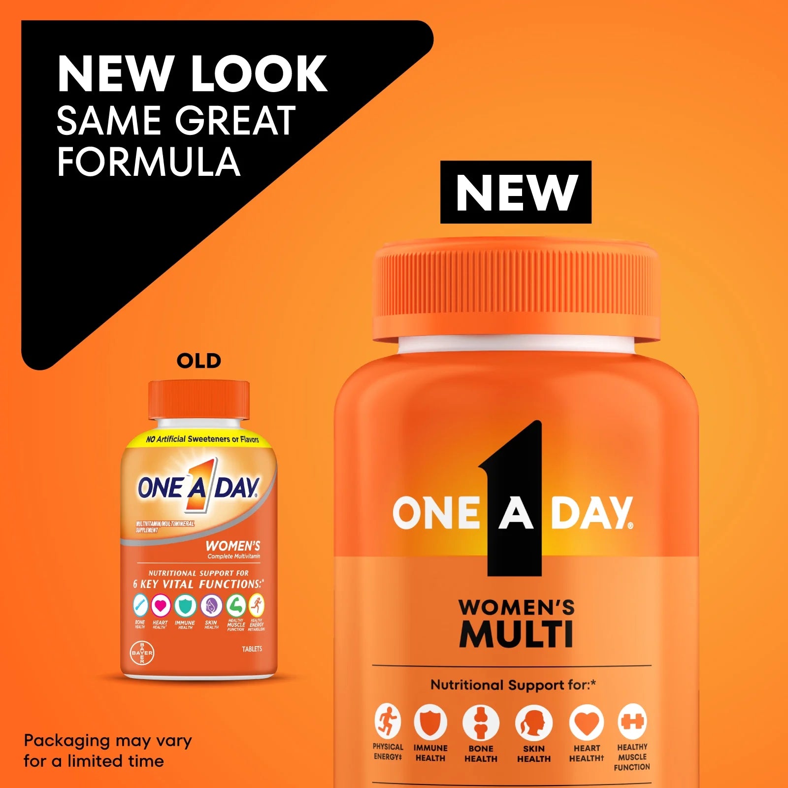 One A Day Women’s Multivitamin with Vitamin A, C, D and E, for Immune Health Support 200ct