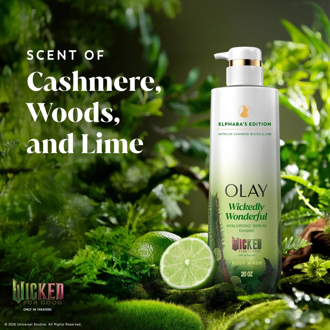 Olay Limited Edition Serum Body Wash, Wickedly Wonderful, 20 fl oz, Elphaba's Edition Hydrating Body Wash