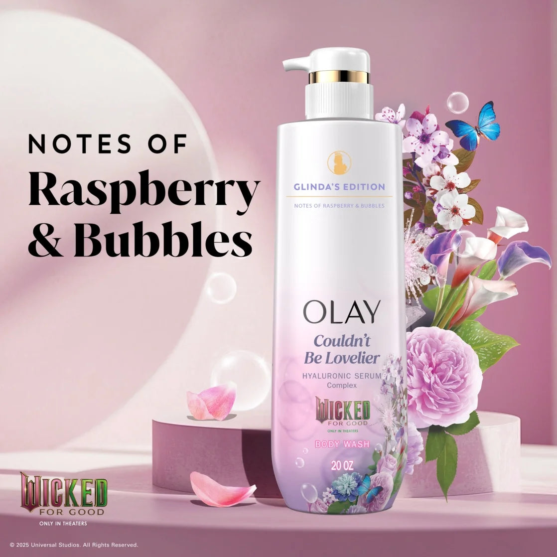 Olay Limited Edition Serum Body Wash, Couldn't Be Lovelier, 20 fl oz, Glinda's Edition Hydrating Body Wash