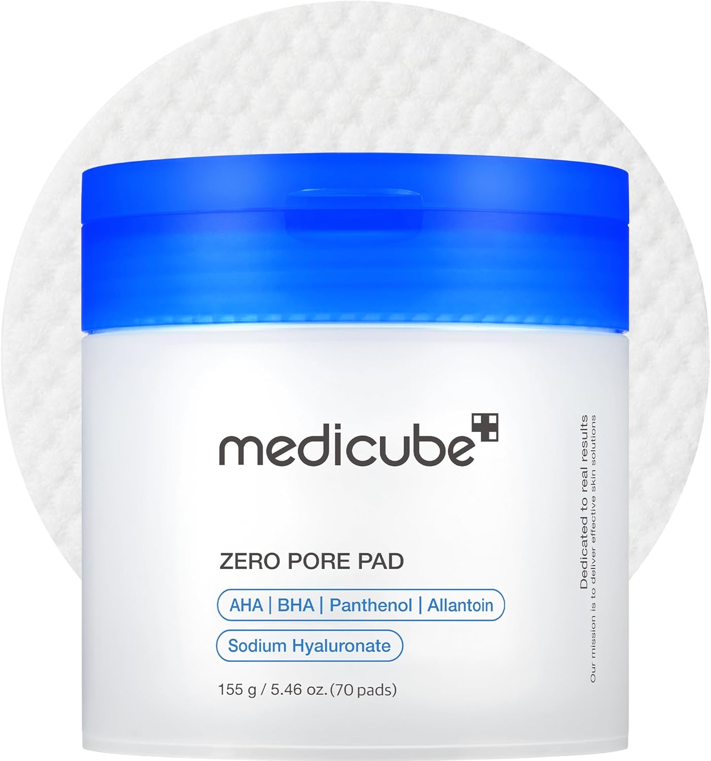 Medicube Zero Pore Pads 2.0 – Dual-Textured Exfoliating Toner Pads with AHA & BHA | Korean Skincare for All Skin Types (70 Pads)