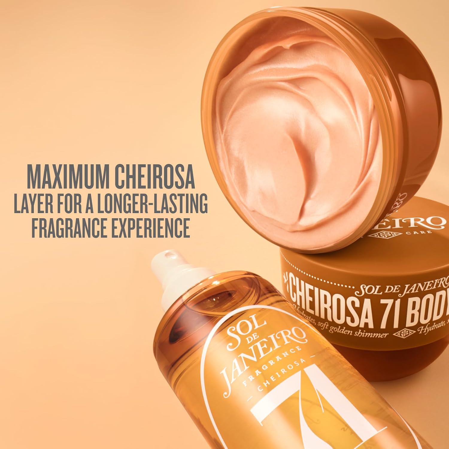 Sol de Janeiro Limited Edition Cheirosa 71 Shimmering Body Cream | 8.1 fl oz/ 240ml | Glow Cream for Body