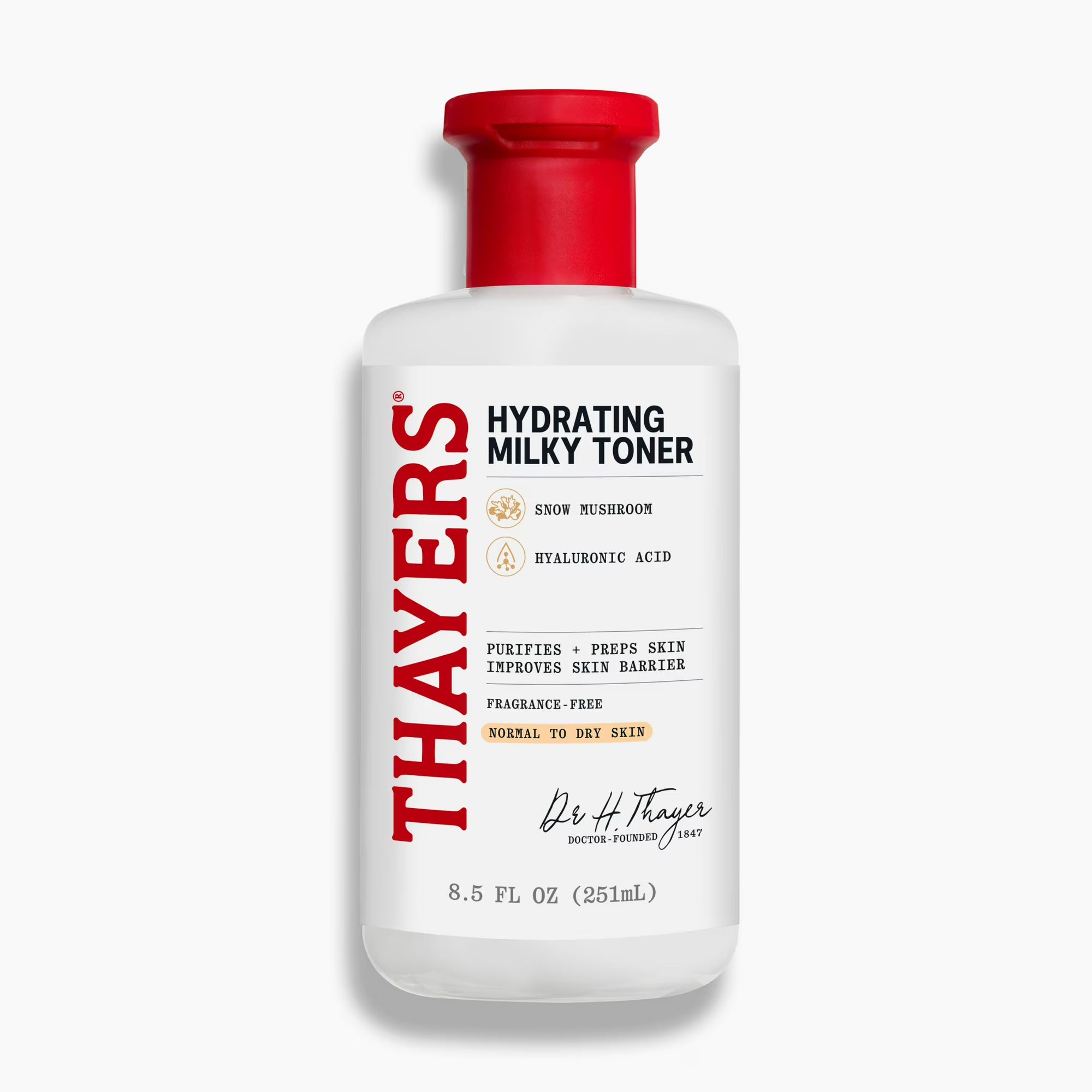 Thayers Milky Hydrating Face Toner with Snow Mushroom and Hyaluronic Acid 8.5 fl oz