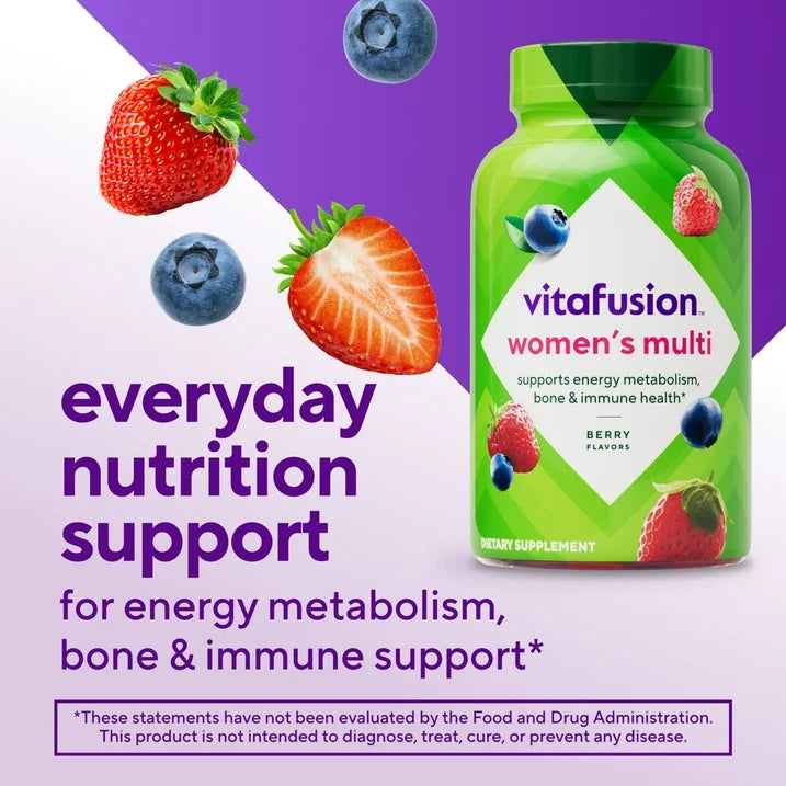 vitafusion Adult Gummy Vitamins for Women with 10% More Vitamins A, C, & E, 120 Count