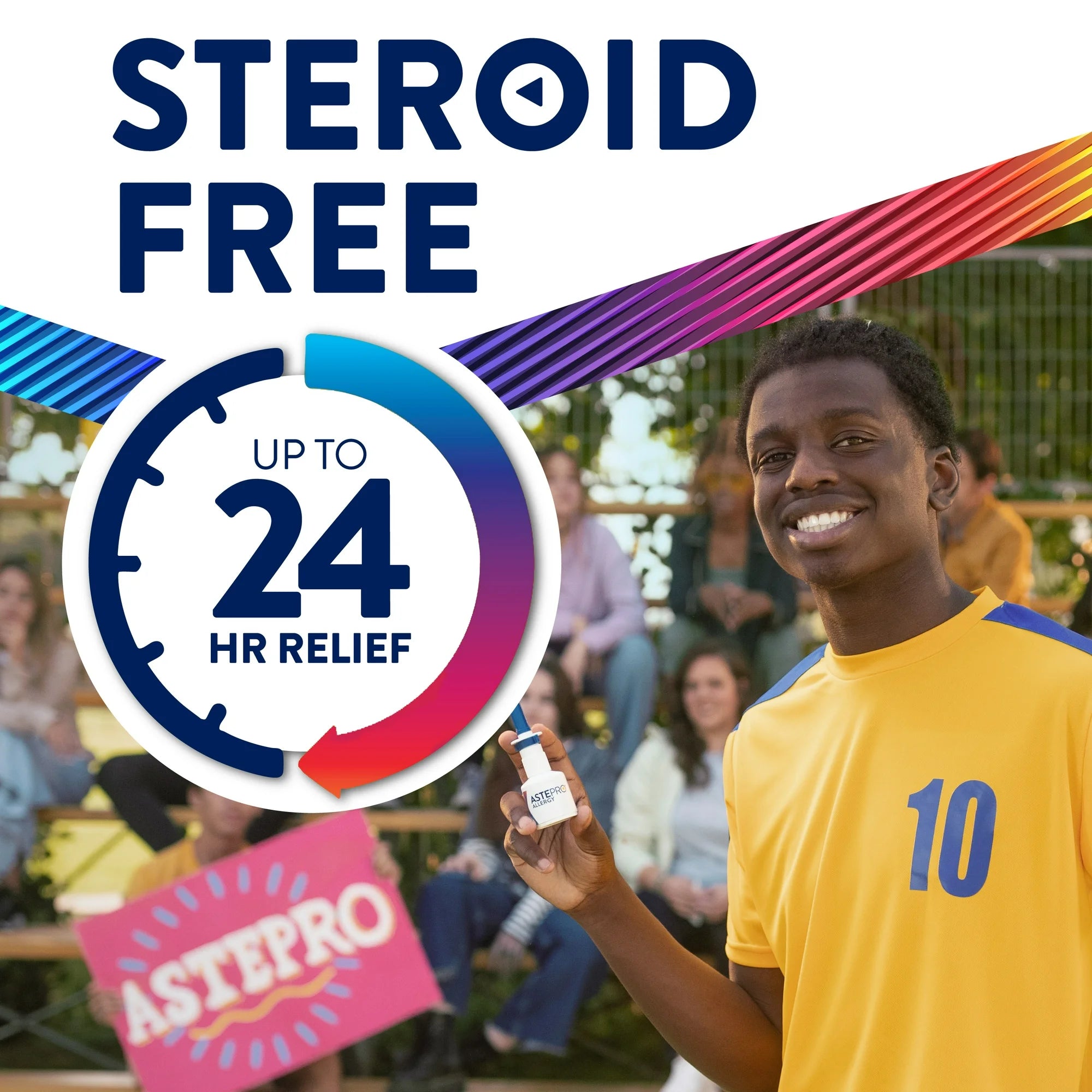 Astepro Allergy Relief Antihistamine Nasal Spray, Steroid Free, 24-Hour Relief, 60 Metered Sprays