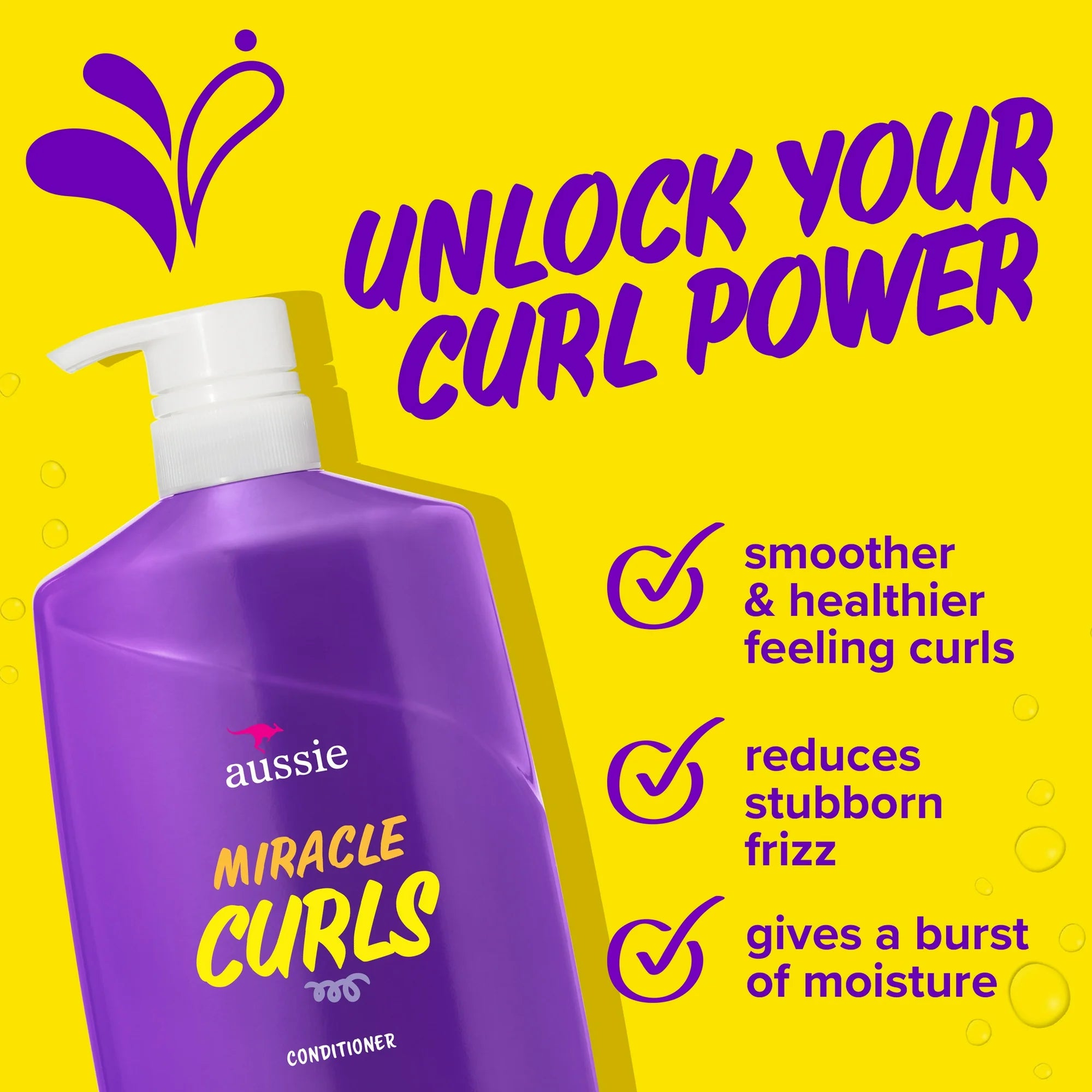 Aussie Miracle Curls Conditioner with Coconut Oil, Paraben Free, 26.2 fl oz, for All Hair Types