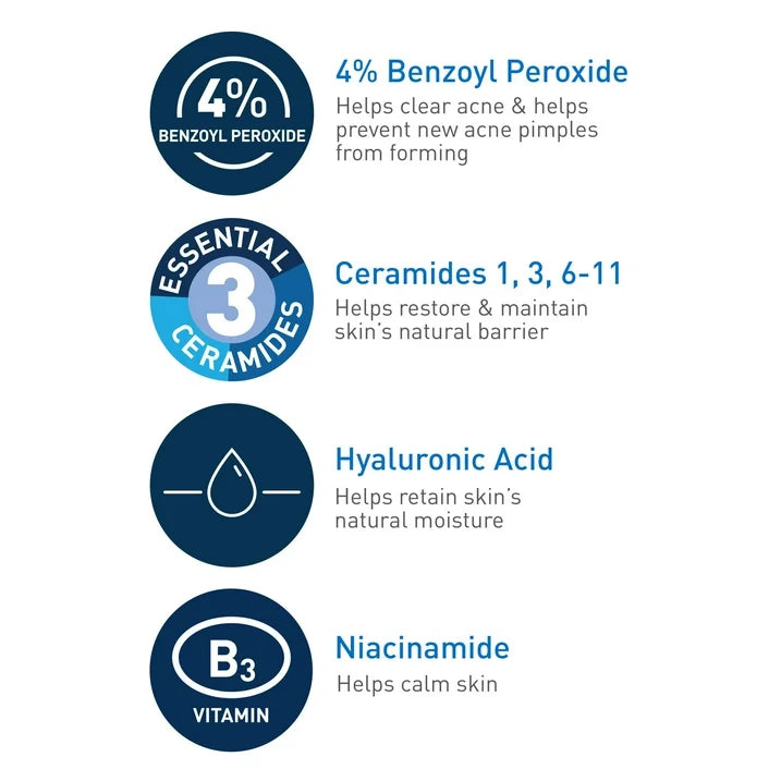 Cerave Acne Foaming Cream Cleanser, 5 fl oz